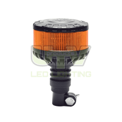 32W Pole Mounted Beacon - Amber Shallow Black Top - 10 Mode
