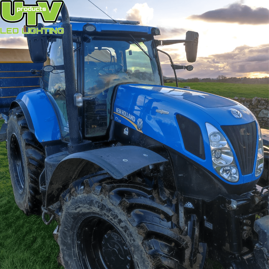 UTV347K-40W-3200-Lumen-New-Holland-Bonnet-Work-Light–Pair-New-Holland-T7-T7000-T8000-CAT-Challenger-1